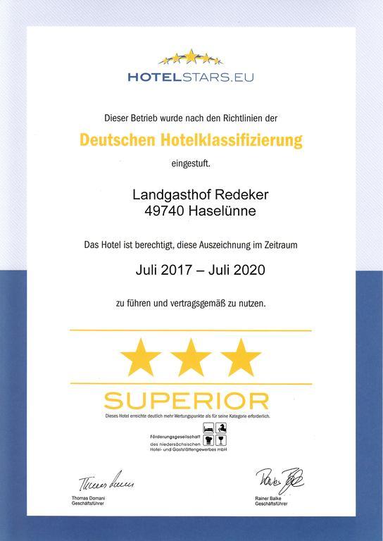 Landgasthof Redeker Haselünne Extérieur photo